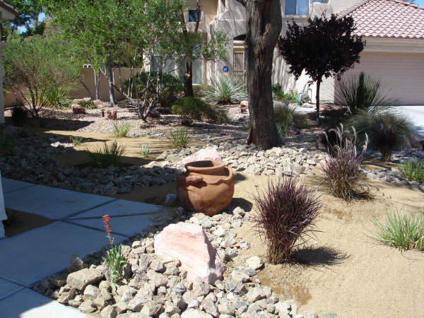 Walkway and landscape