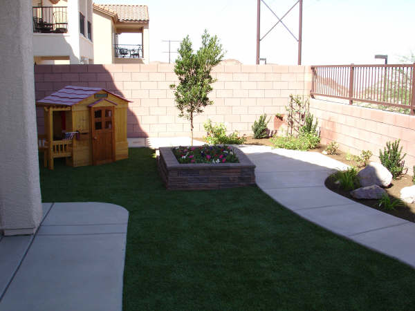 Flowerbed and Yard