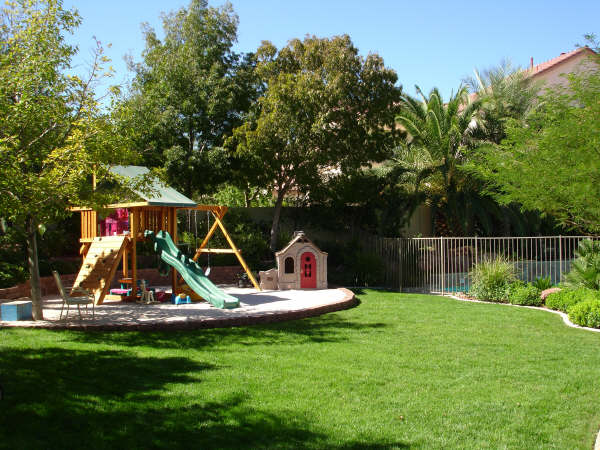 backyard play area