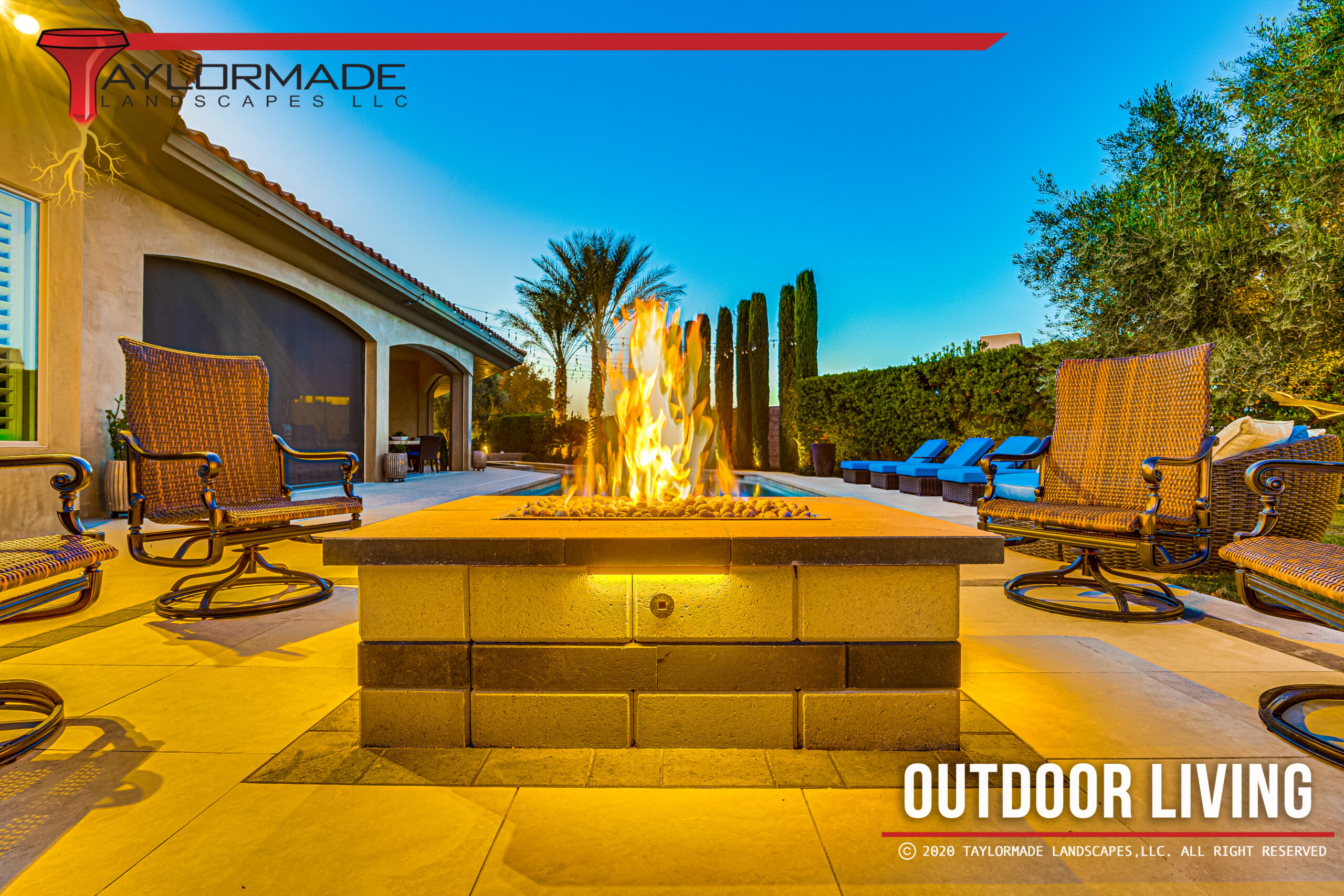 Outdoor Patio Fire Feature - Teramo