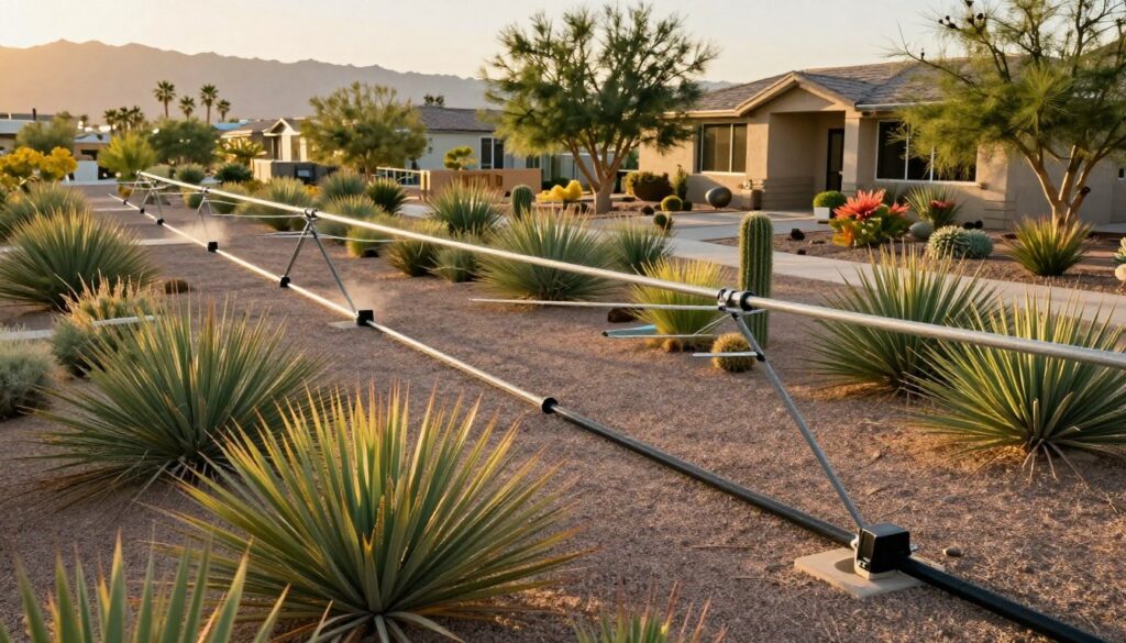 Beautiful North Las Vegas landscape maintained by professional Taylormade Landscapes irrigation services Beautiful North Las Vegas landscape maintained by professional Taylormade Landscapes irrigation services