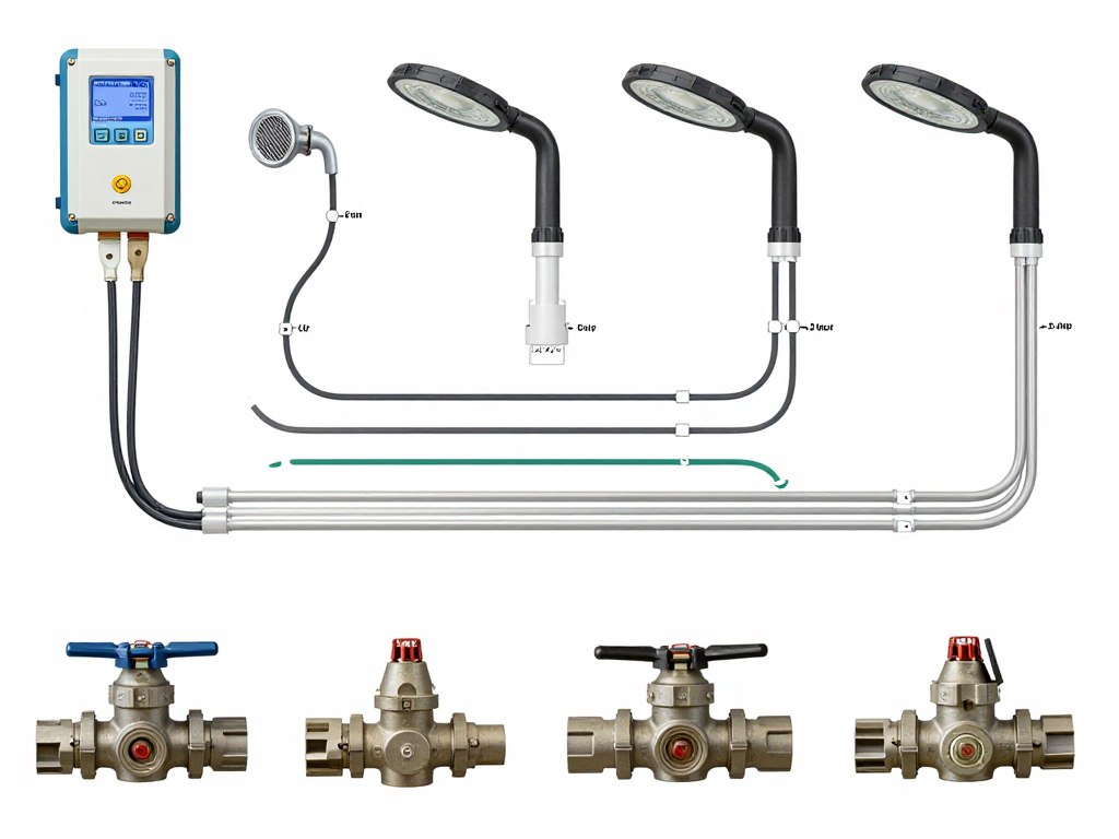 Irrigation services FAQ showing sprinkler system components and water management Irrigation services FAQ showing sprinkler system components and water management