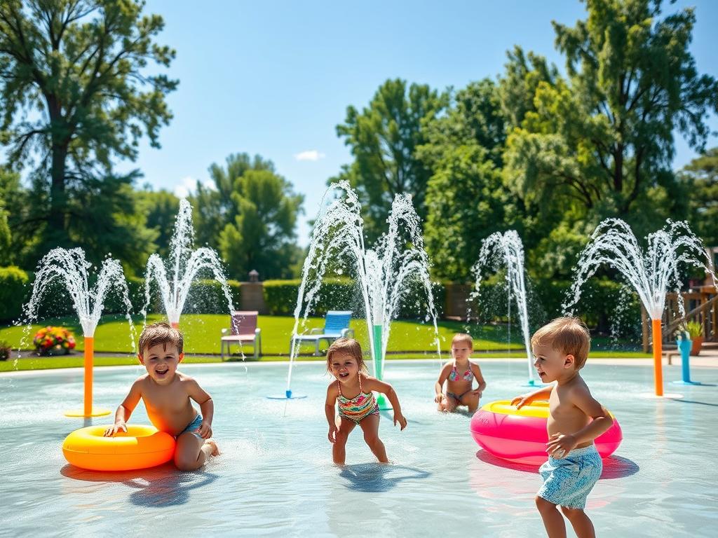 backyard splash pad
