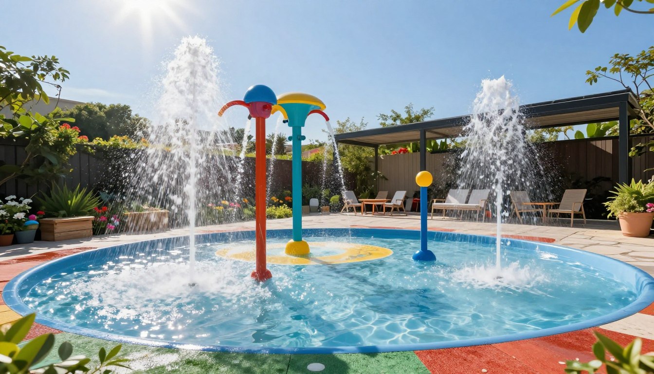 backyard splash pad ideas